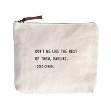 Load image into Gallery viewer, Canvas Zip Quote Bag (8 Styles)
