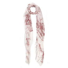 Load image into Gallery viewer, Floral Sketch Scarf
