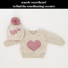 Load image into Gallery viewer, Sweetheart Knit Beanie Hat

