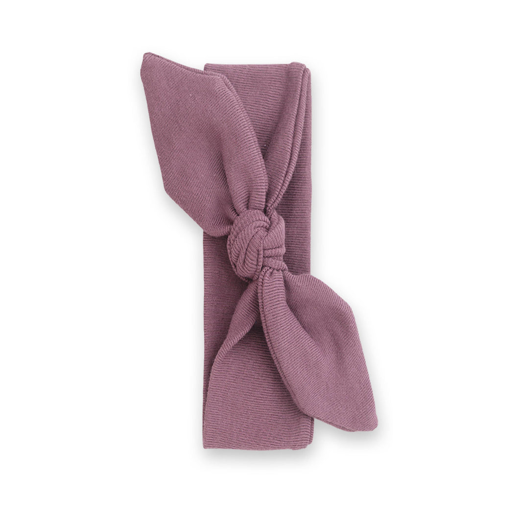 Baby Cotton Headband, Plum