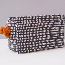 Load image into Gallery viewer, Hand Block Printed Toiletry Bag, 4 Patterns
