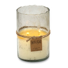 Load image into Gallery viewer, Himalayan Large Artisan Blown Glass Hurricane Candle, 2 Scents
