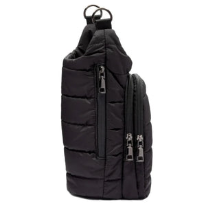 HydroBag Handle Bag, Black Matte with Striped Strap