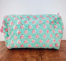 Load image into Gallery viewer, Block Print Large Cosmetic Pouch (7 Styles)
