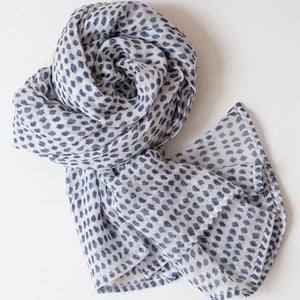 Hand Block Printed Scarves, 8 Colors