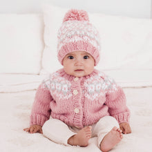 Load image into Gallery viewer, Fairisle Rosy Beanie Hat
