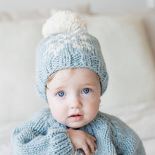 Load image into Gallery viewer, Snowflake Surf Blue Beanie Hat
