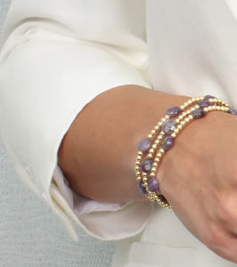 Enewton Admire Gold & Gemstone 3mm Bracelet (10 Styles)