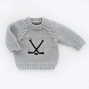 Hockey Crewneck Baby Sweater