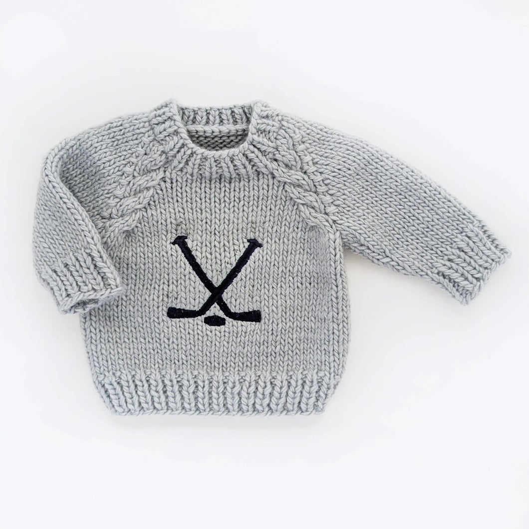 Hockey Crewneck Baby Sweater