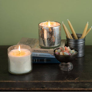 Himalayan Artisan Glass Tumbler Candle (Ginger Patchouli, Grapefruit Pine)