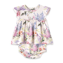 Load image into Gallery viewer, Dream Blossom Skirted Bodysuit, Watercolor Floral
