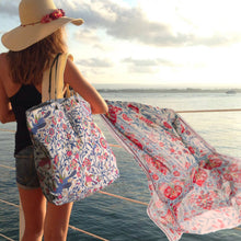Load image into Gallery viewer, Bird of Paradise Wool Scarf
