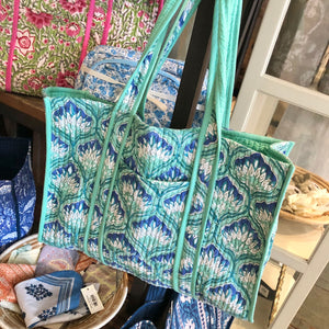 Block Print Tote Bag (4 Styles)