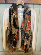 Load image into Gallery viewer, Floral Patchwork Print Embroidered Scarf
