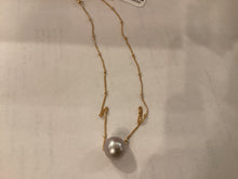Load image into Gallery viewer, Cristina V Floating Single Freshwater Pearl Necklace on Satellite Chain
