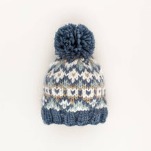 Load image into Gallery viewer, Fairisle Slate Beanie Hat
