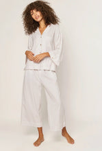 Load image into Gallery viewer, Pima Olivia Pajama Set, Camel Stripe
