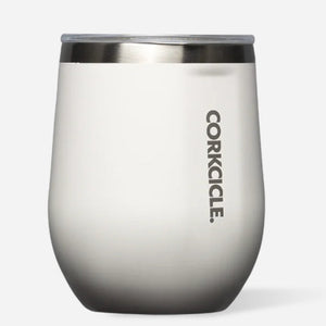 Corkcicle Solid Gloss Stemless Wine Cup (White, Navy, Baby Blue, Oat Milk)