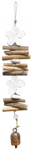 Load image into Gallery viewer, Double Flowers/Beads &amp; Bell Wind Chime
