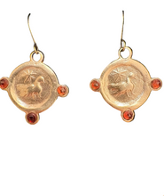 Load image into Gallery viewer, Dove Earrings with Gemstones (2 Styles)
