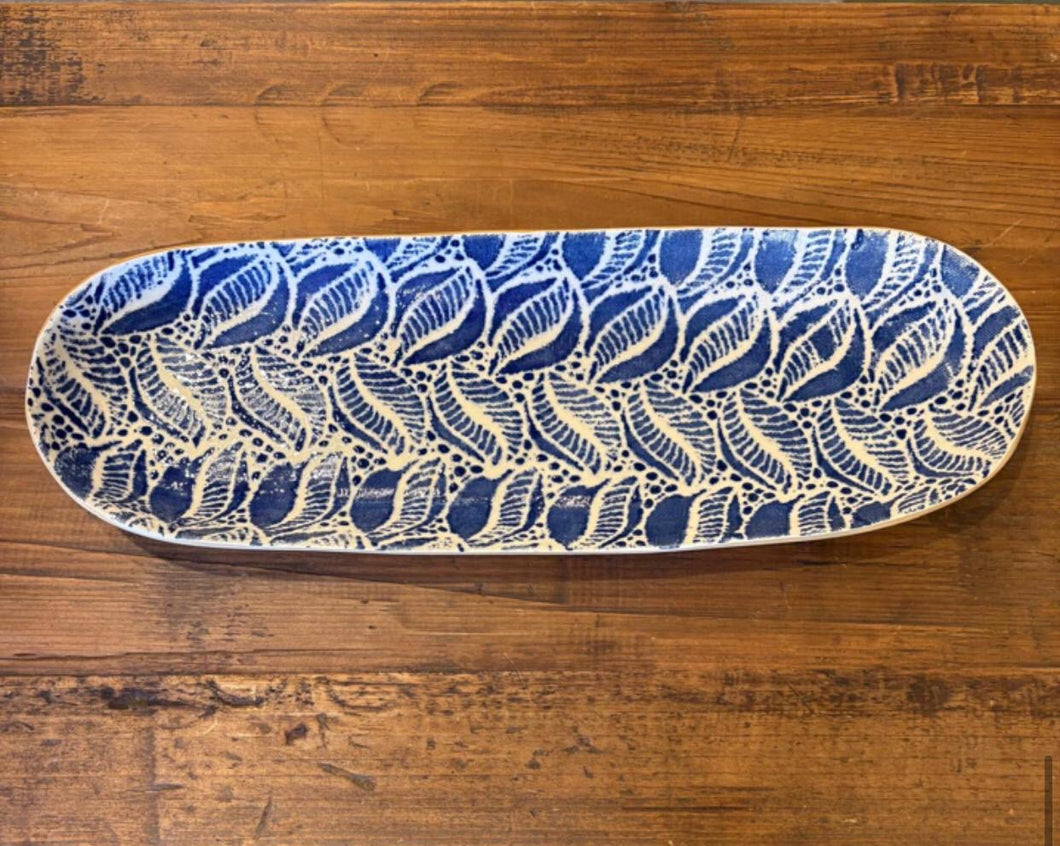 Terrafirma Large Canape Serving Plate, Large (Cobalt)