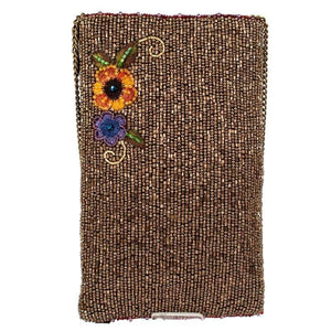 Budding Romance Beaded Crossbody Bag