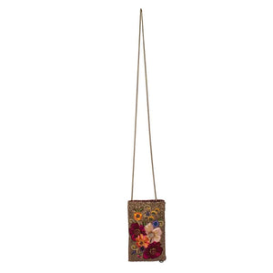 Budding Romance Beaded Crossbody Bag