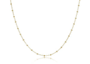 Enewton 17" Simplicity Choker, Gold, 2mm, 4mm or 6mm bead