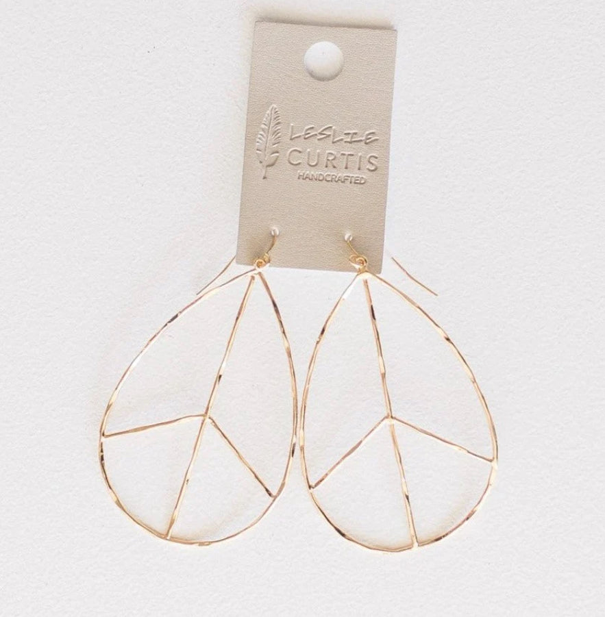 Peace Earring (Silver or Gold)