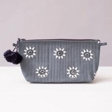 Load image into Gallery viewer, Navi Ocean Hand Block Printed Makeup Pouch
