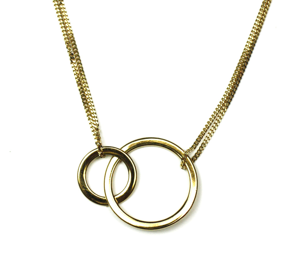 Cristina V. Petite Double Bubble Necklace