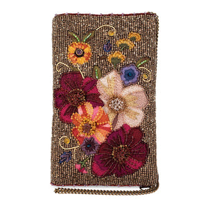 Budding Romance Beaded Crossbody Bag