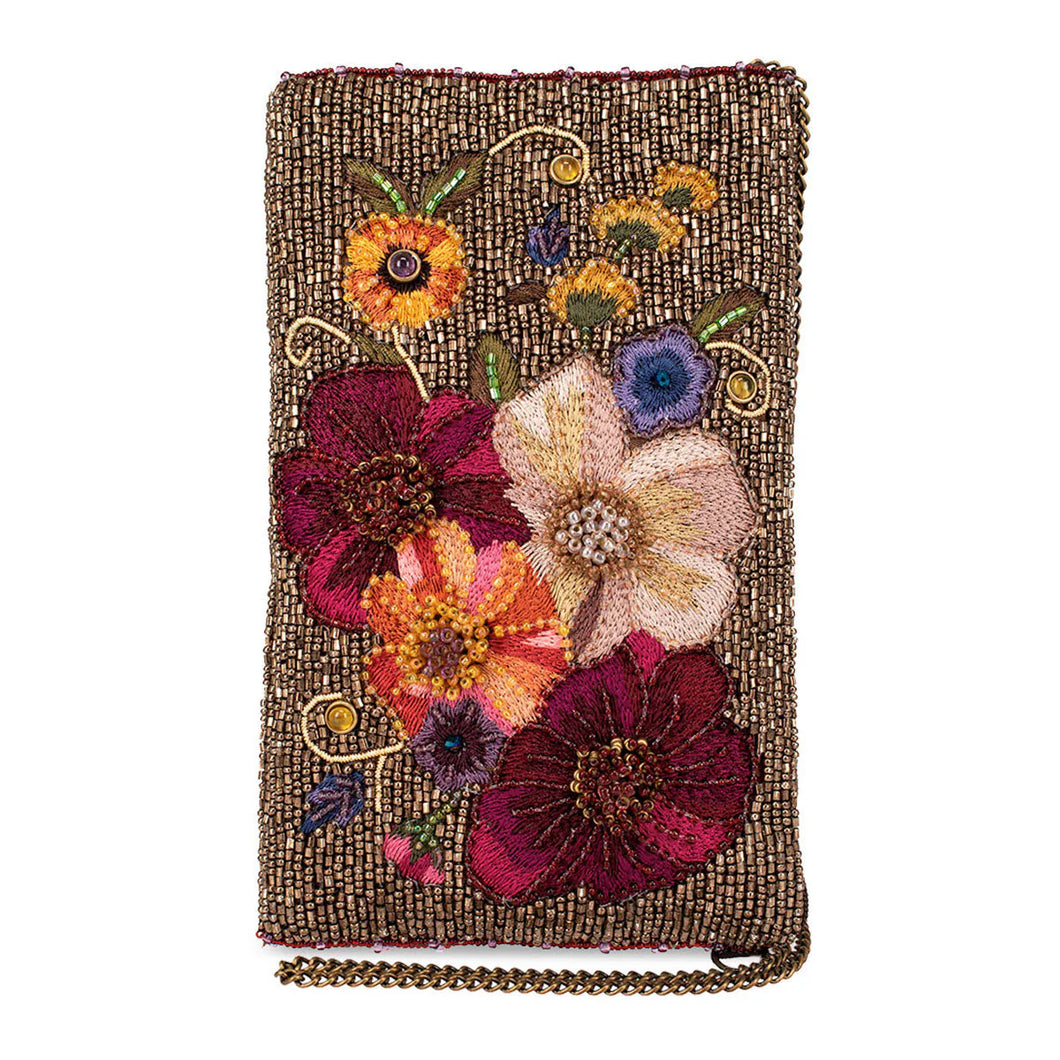 Budding Romance Beaded Crossbody Bag