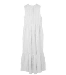 Cotton Gauze Virginie Dress, White