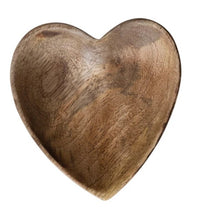Load image into Gallery viewer, Small Wooden Heart Dish
