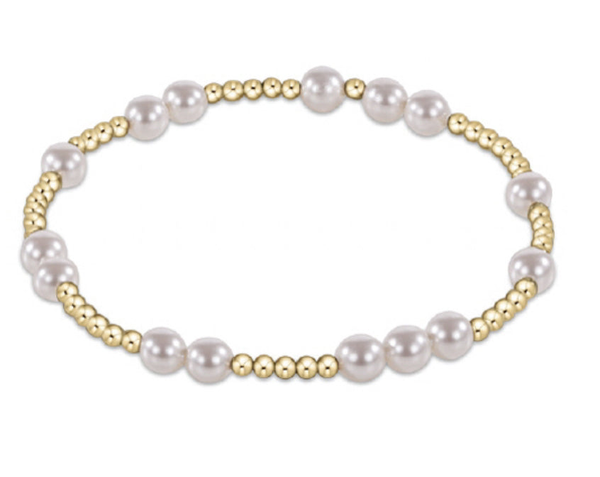 Enewton Hope Unwritten Bead Bracelet, Pearl - 4mm, 5mm or 6mm