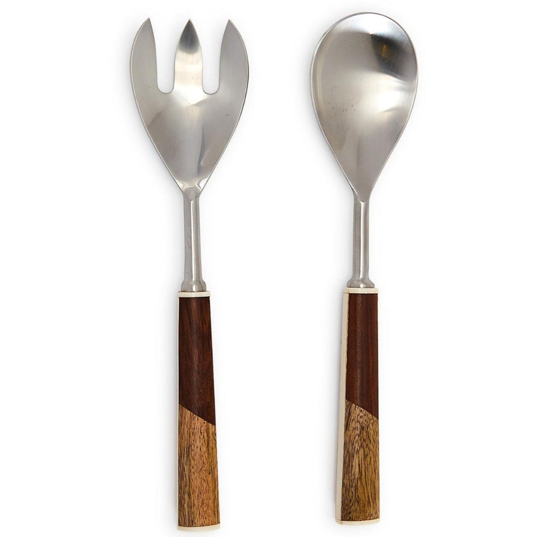 Bi-Color Wood Serving Set