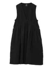 Load image into Gallery viewer, Soft Cotton Gauze Vesper Dress, Black

