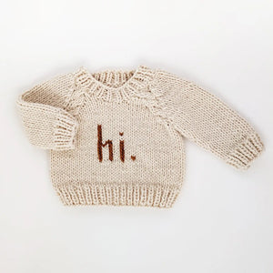 Hi Baby Crewneck Sweater