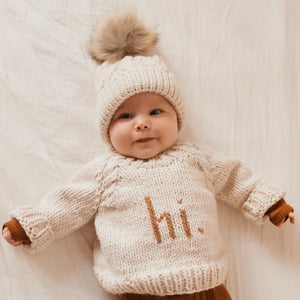 Hi Baby Crewneck Sweater