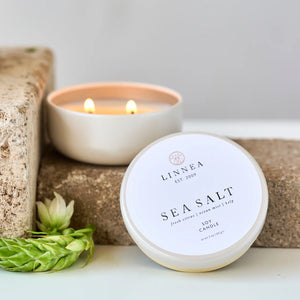 Linnea Petite Candle (Cashmere, Sea Salt)