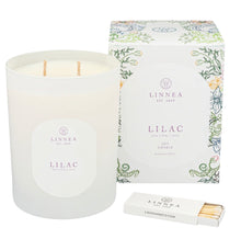 Load image into Gallery viewer, Linnea 2-Wick Lilac Soy Candle
