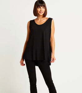 Shirttail Tank by Planet (Fawn, Black)