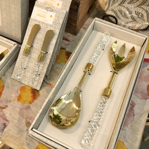 Crystal Clear Set of Two Spreaders