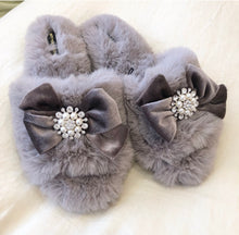 Load image into Gallery viewer, Anya Bow Slipper, Mink
