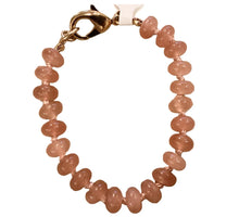 Load image into Gallery viewer, Cristina V. Stone Agate Bracelet, Peach Moonstone
