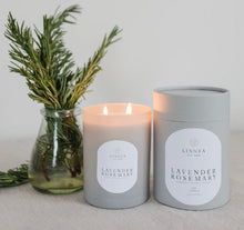 Load image into Gallery viewer, Linnea 2-Wick Lavender Rosemary Soy Candle
