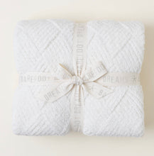 Load image into Gallery viewer, Barefoot Dreams CozyChic Diamond Weave Blanket (Cream, Oyster, Carbon)

