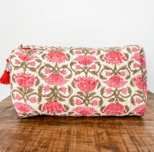 Load image into Gallery viewer, Block Print Large Cosmetic Pouch (7 Styles)
